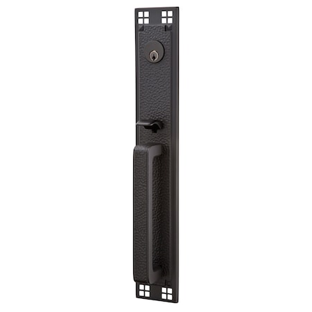 Emtek Flat Black Handleset 4812MNUS19 4812MNUS19